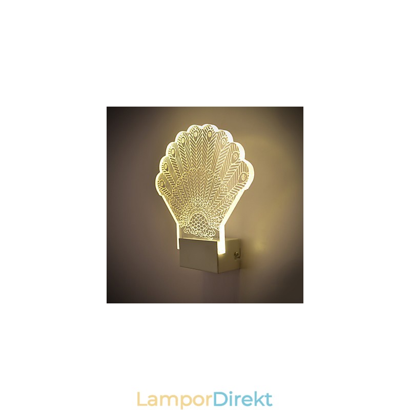 Akryl Vägglampa Pvc Lampa Ljus Modern Contemporary Metal