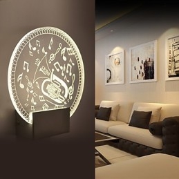 Akryl Vägglampa Pvc Lampa Ljus Modern Contemporary Metal