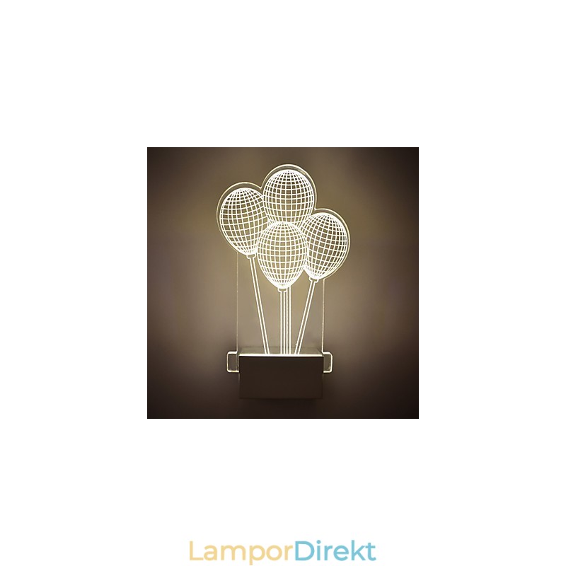 Akryl Vägglampa Pvc Lampa Ljus Modern Contemporary Metal