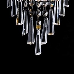 Snygg Kristallvägglampa Med 1 Lampa