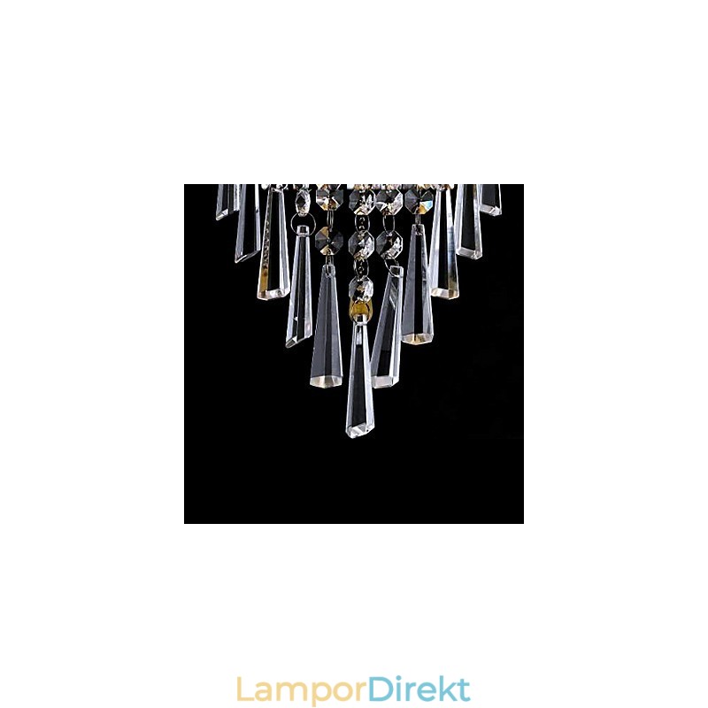 Snygg Kristallvägglampa Med 1 Lampa