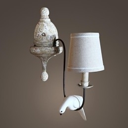 Mini Style Vägglampetter Country Wood Bambu