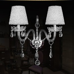 Crystal Wall Sconces Traditionellt Klassiskt Glas