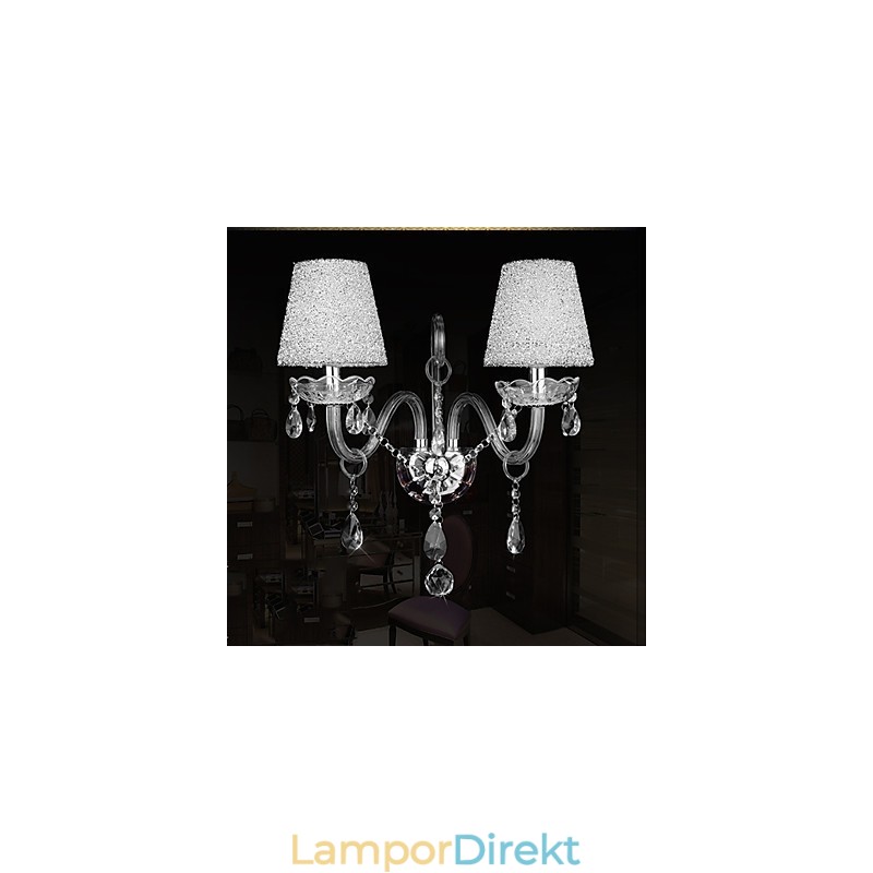 Crystal Wall Sconces Traditionellt Klassiskt Glas