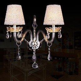 Crystal Wall Sconces Traditionellt Klassiskt Glas