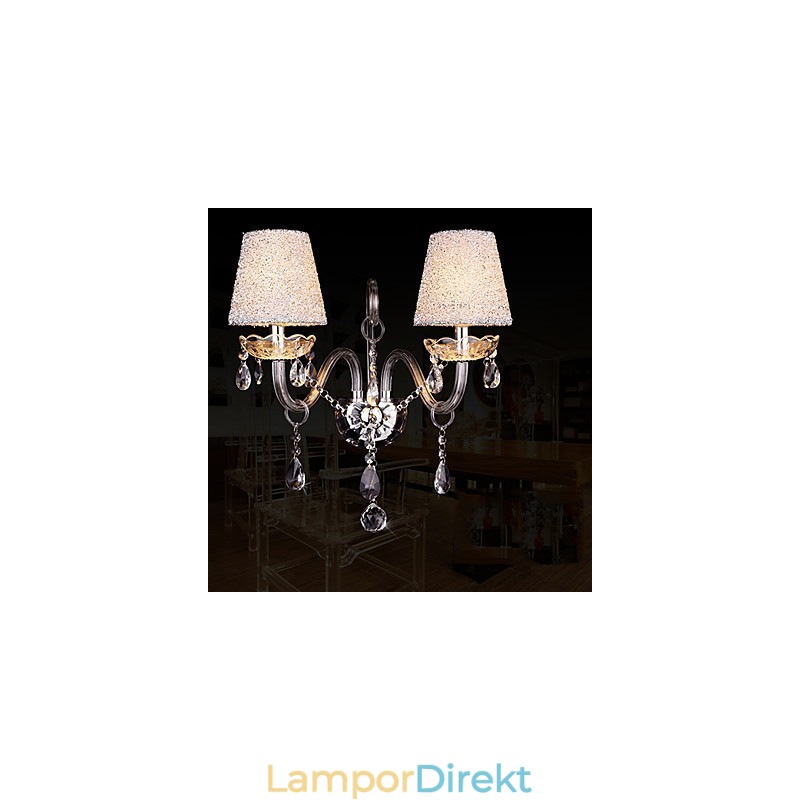 Crystal Wall Sconces Traditionellt Klassiskt Glas