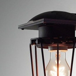 Retro Smidesvägglampor Antik Vägglampa Med Singelhuvudet Reminisced Lamp Loft American Iron Vintage Small Cages Vägglampa