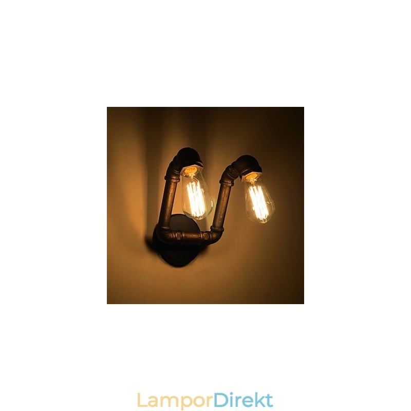 Retro Metallvägglampa För Kafé