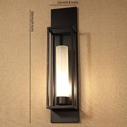 Vägglampor Vägglampor Rustik Lodge Metall Matsal Sovrum Lässal Metall+Glas