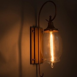 Vägglampor För Hem Vägglampa Minimalistisk Interiör Hall Smidesjärnslampa Sovrum Sänglampor För Vardagsrum