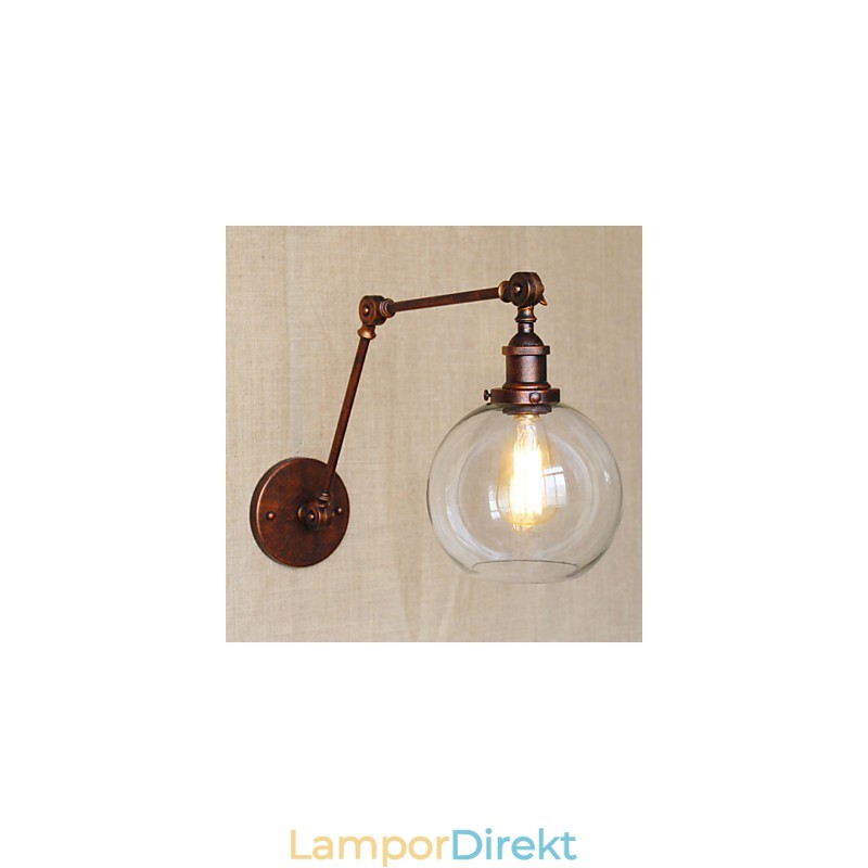 Vägglampor Swing Lights Läsvägglampor Crystal Mini Style Rustik Lodge Metal