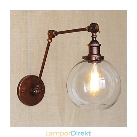 Vägglampor Swing Lights Läsvägglampor Crystal Mini Style Rustik Lodge Metal