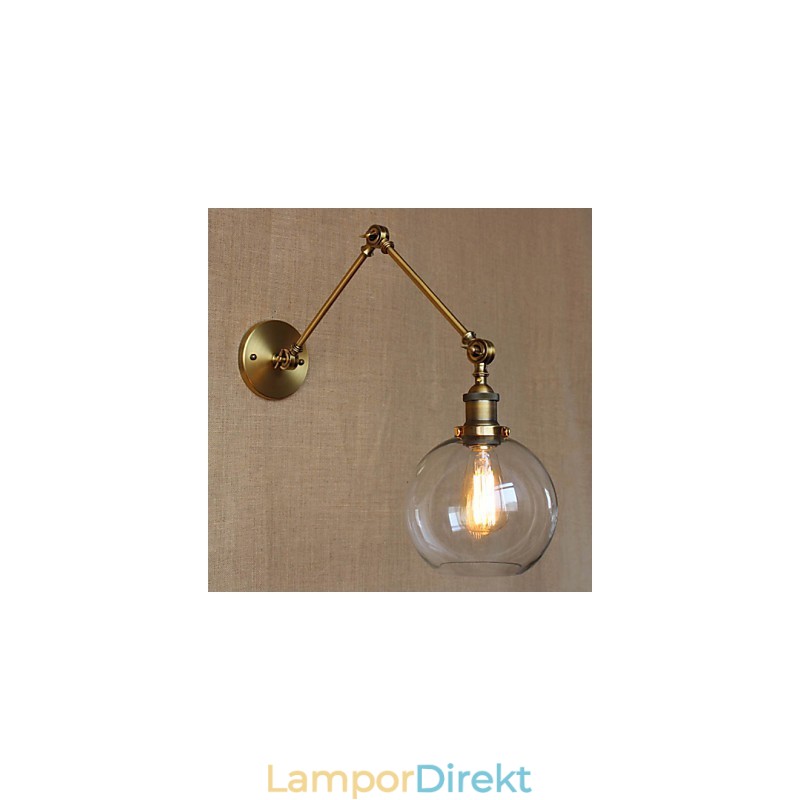 Vägglampor Swing Lights Läsvägglampor Crystal Mini Style Rustik Lodge Metal