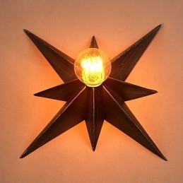 Kort Femuddig Stjärnbelysning Personlig Modern Vägglampa Barnhuslampor