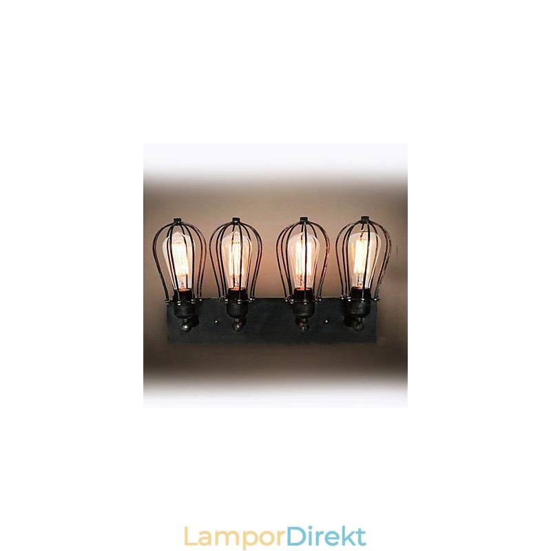 Mini Style Vägglampor Rustik Lodge Metal