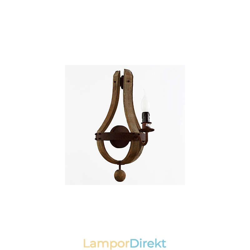 Mini Style Vägglampor Rustik Lodge Trä Bambu