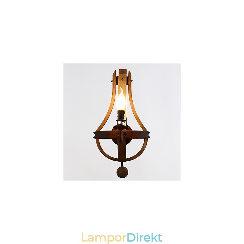 Mini Style Vägglampor Rustik Lodge Trä Bambu