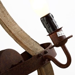 Mini Style Vägglampor Rustik Lodge Trä Bambu