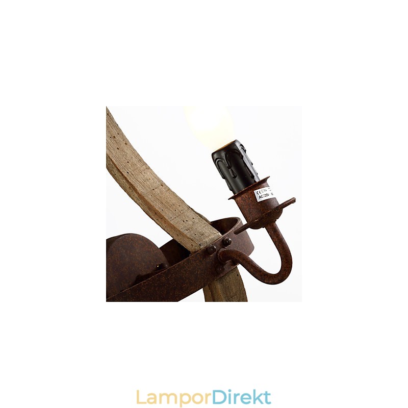 Mini Style Vägglampor Rustik Lodge Trä Bambu