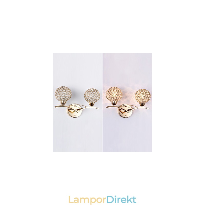 Vägglampor Läsvägglampor Crystal Mini Style Modern Contemporary Metal