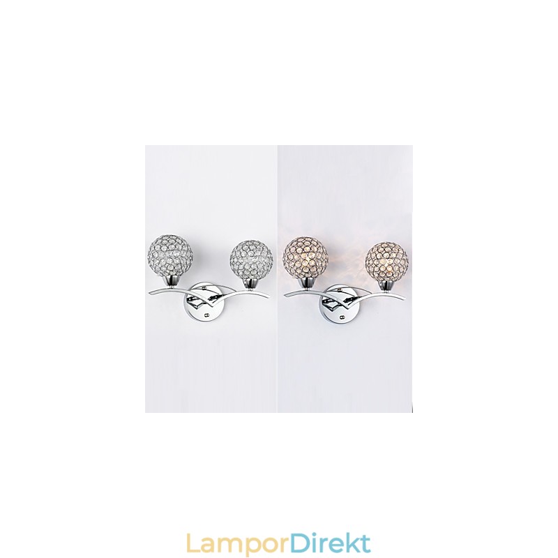 Vägglampor Läsvägglampor Crystal Mini Style Modern Contemporary Metal