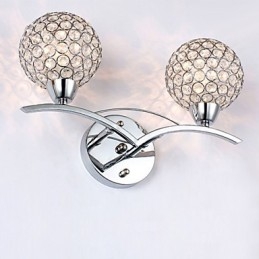 Vägglampor Läsvägglampor Crystal Mini Style Modern Contemporary Metal