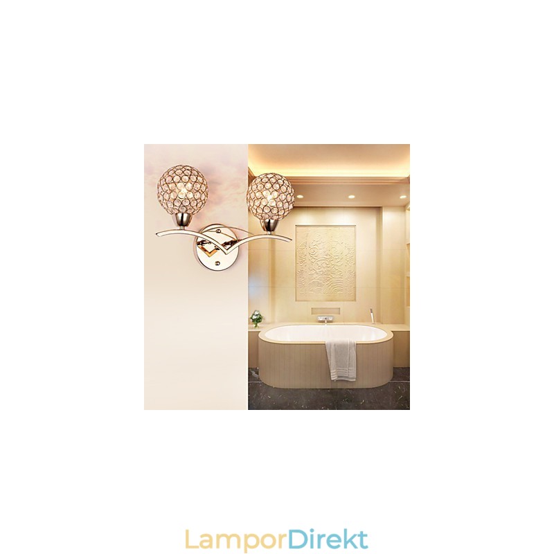 Vägglampor Läsvägglampor Crystal Mini Style Modern Contemporary Metal