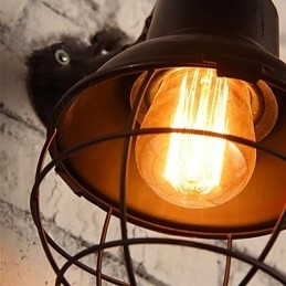 Mini Style Vägglampor Rustik Lodge Metal