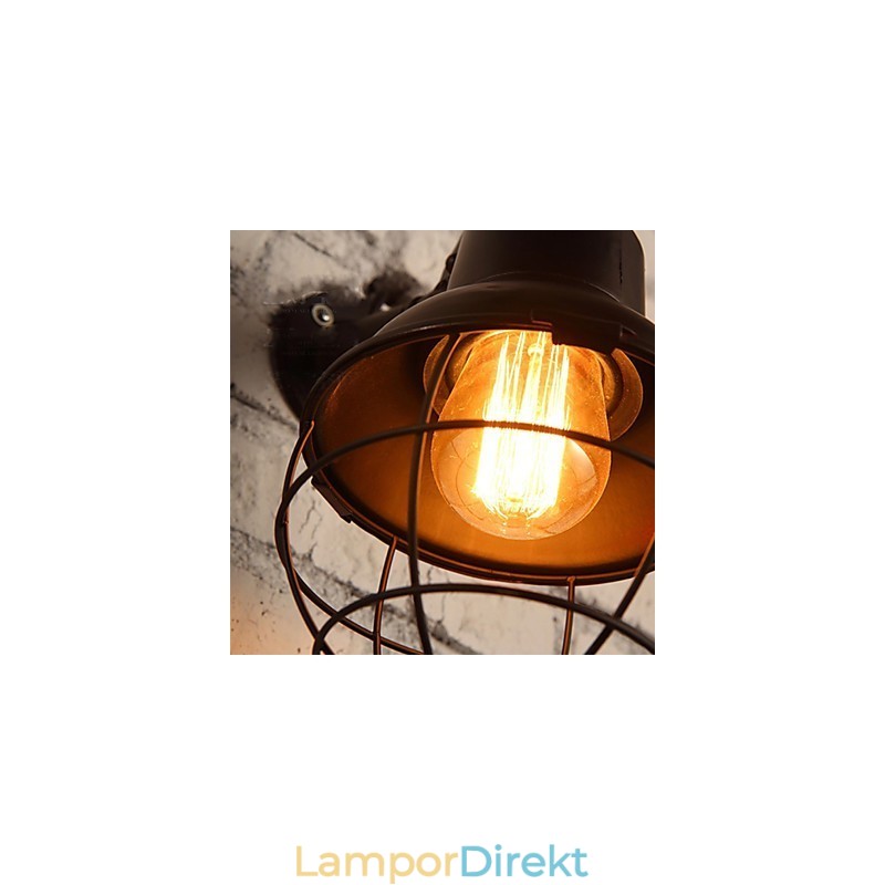 Mini Style Vägglampor Rustik Lodge Metal