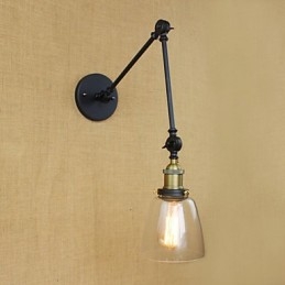 Antik Brons Dekorativ Vägglampa