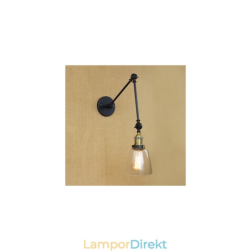 Antik Brons Dekorativ Vägglampa