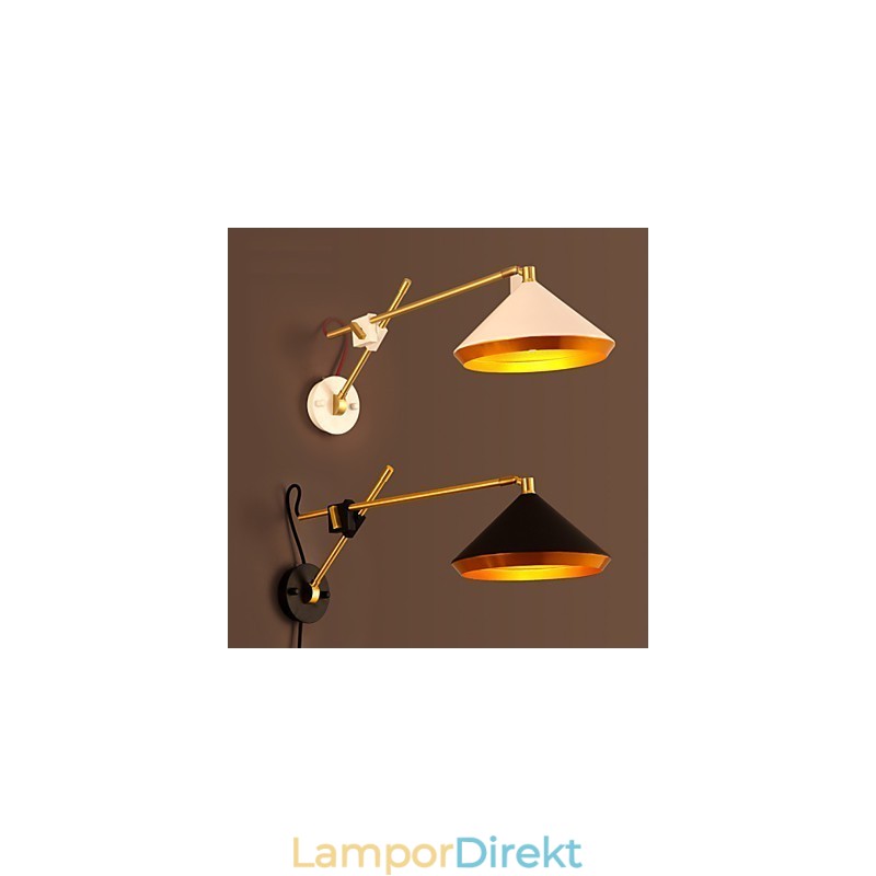 Lantlig Industriell Vindrestaurering Antika Sätt Smidesjärn Rocker Arm Vikta Vägglampa Lights