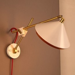 Lantlig Industriell Vindrestaurering Antika Sätt Smidesjärn Rocker Arm Vikta Vägglampa Lights