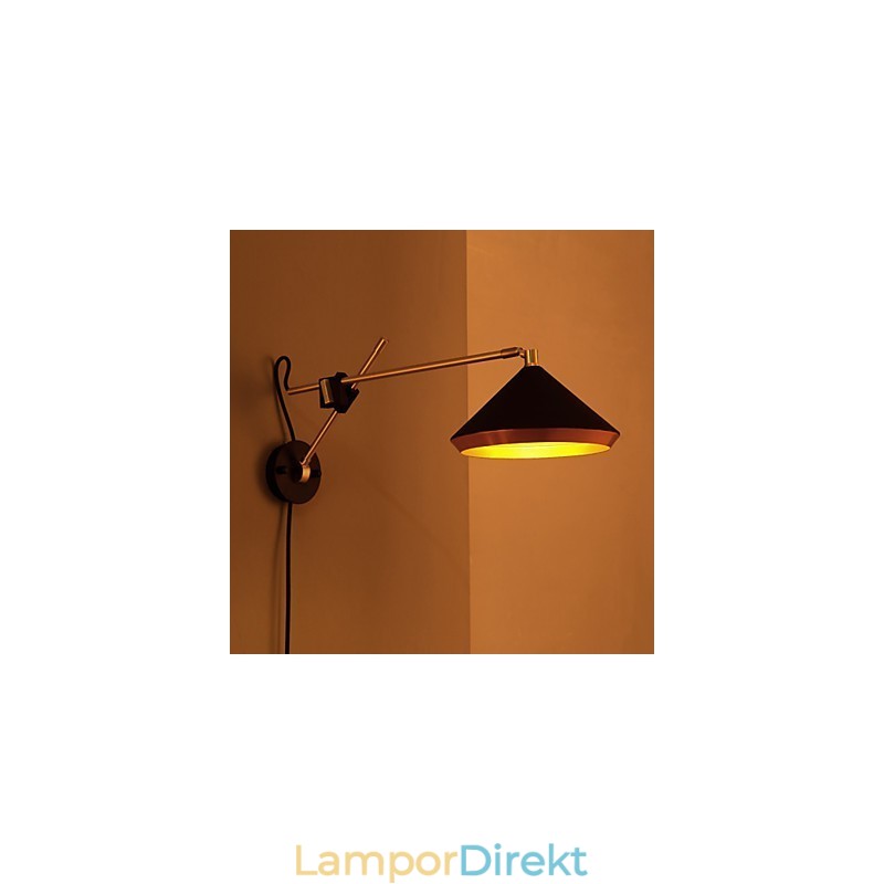 Lantlig Industriell Vindrestaurering Antika Sätt Smidesjärn Rocker Arm Vikta Vägglampa Lights