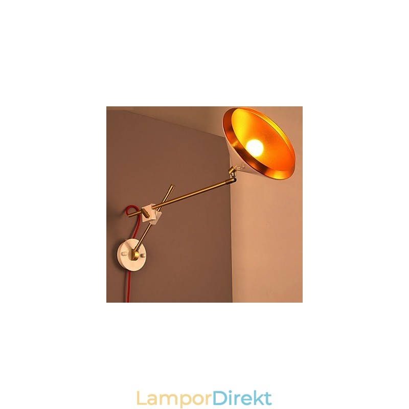 Lantlig Industriell Vindrestaurering Antika Sätt Smidesjärn Rocker Arm Vikta Vägglampa Lights