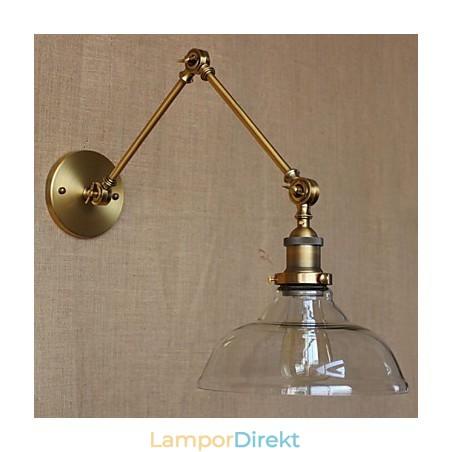 Loft Style Designer Lamp Modern Glas Brons Cafe Dekorativ Vägglampa Loft Style Designer Lamp Modern Glas Brons Cafe Dekorativ Vägglampa