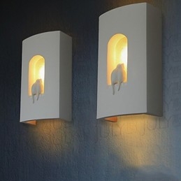 Vit Modern Brief Mode Vägglampa Säng Vägglampa Spegel Ljus Sovrum Vägglampa