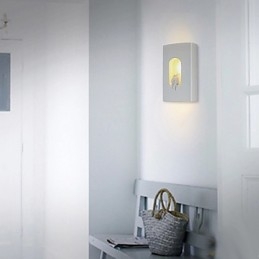 Vit Modern Brief Mode Vägglampa Säng Vägglampa Spegel Ljus Sovrum Vägglampa