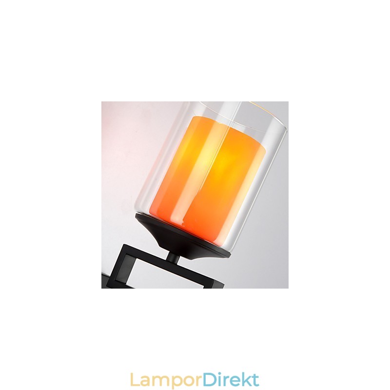 Retro Glas Enkel Vägglampa Med Ett Huvud Ljus Vägglampetter Kristall Modern Contemporary Metal