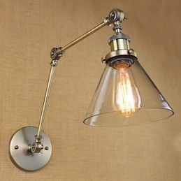 Mediterranean Village Grön Bronsfärg Komplex Dekorativ Vägglampa