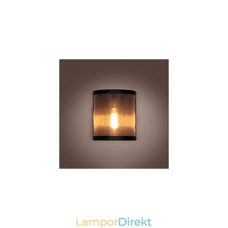 Vintage Stil Enkelhet Stål Trådnät Och Metall Vägglampa Vardagsrum Hall Vindsgarage Källare Vägglampa