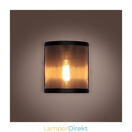 Vintage Stil Enkelhet Stål Trådnät Och Metall Vägglampa Vardagsrum Hall Vindsgarage Källare Vägglampa