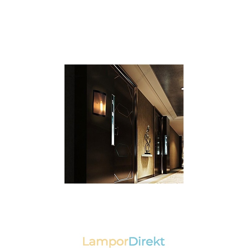 Vintage Stil Enkelhet Stål Trådnät Och Metall Vägglampa Vardagsrum Hall Vindsgarage Källare Vägglampa