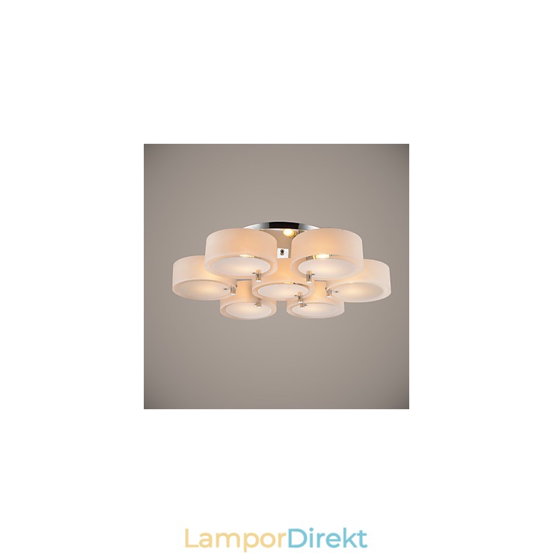 Flush Mount Modern Contemporary 7 Lights Ceiling Light Metal
