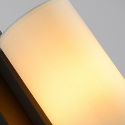 Modern Amerikansk Stil Antik Lampa Vardagsrum Sovrum Hotellrum Vit Tyg Vägglampa