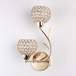 Vägglampor Läsvägglampor Crystal Mini Style Modern Contemporary Metal