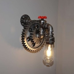 Creative Iron Bar Restaurang Bar Aisle Vägglampa Vägglampa Loft Industriell Utrustning Personlighet Att Göra The Old Water Pipes