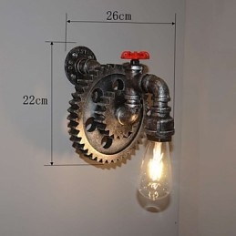 Creative Iron Bar Restaurang Bar Aisle Vägglampa Vägglampa Loft Industriell Utrustning Personlighet Att Göra The Old Water Pipes