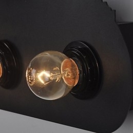 4 Lights American Village Pastoral Loft Style Sovrum Gang Järn Retro Vägglampor
