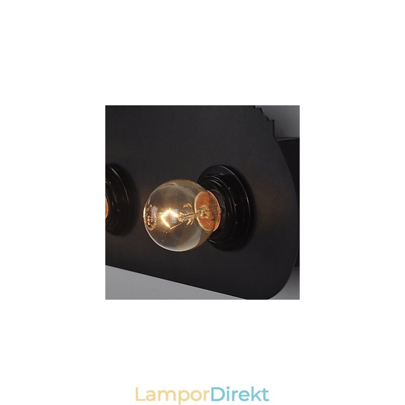 4 Lights American Village Pastoral Loft Style Sovrum Gang Järn Retro Vägglampor